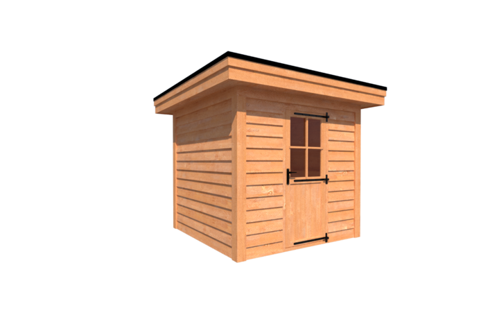 Tuinhuis plat dak 250 x 250cm Tuinhuis plat dak 250 x 250cm