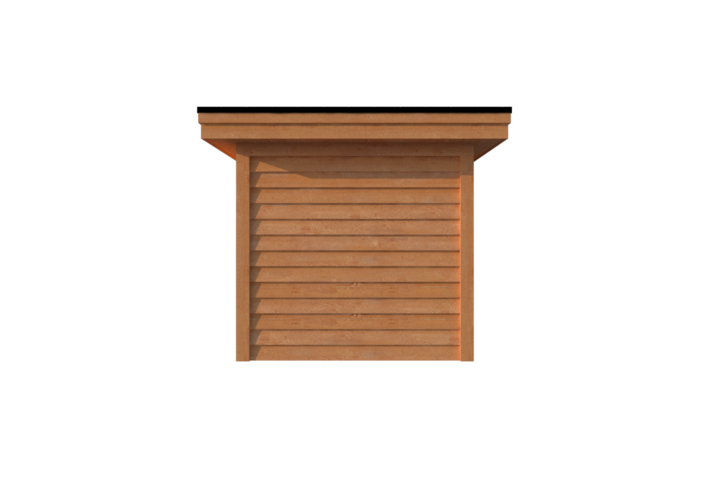 Tuinhuis plat dak 250 x 250cm Tuinhuis plat dak 250 x 250cm