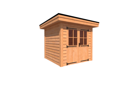 Tuinhuis plat dak 250 x 250cm