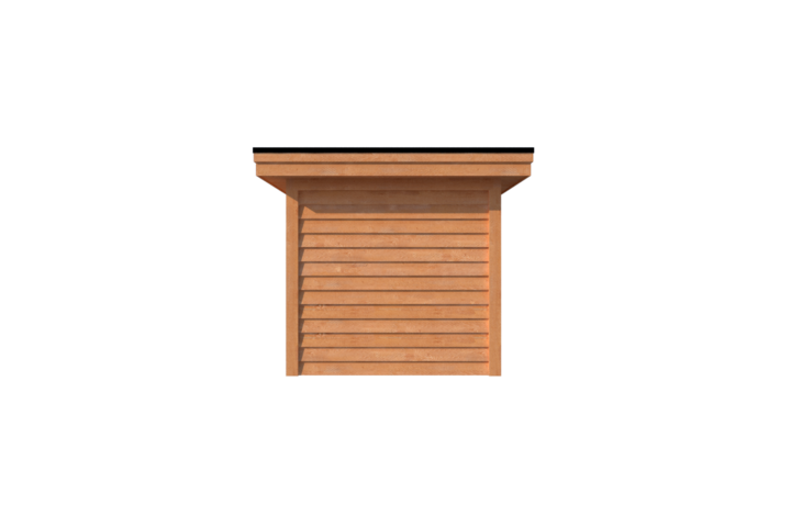 Tuinhuis plat dak 250 x 250cm Tuinhuis plat dak 250 x 250cm