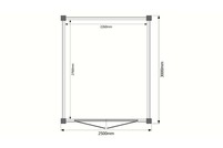 Tuinhuis plat dak 250 x 300cm