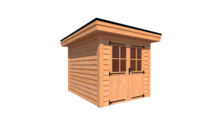 Tuinhuis plat dak 250 x 300cm