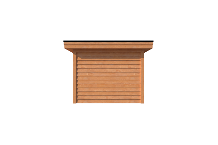 Tuinhuis plat dak 250 x 300cm