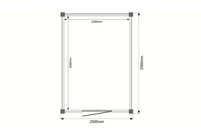 Tuinhuis plat dak 250 x 350cm Tuinhuis plat dak 250 x 350cm