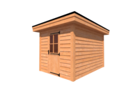 Tuinhuis plat dak 250 x 350cm Tuinhuis plat dak 250 x 350cm