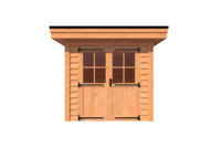 Tuinhuis plat dak 250 x 400cm Tuinhuis plat dak 250 x 400cm