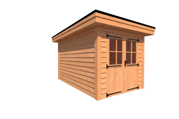 Tuinhuis plat dak 250 x 400cm Tuinhuis plat dak 250 x 400cm