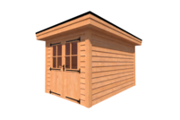 Tuinhuis plat dak 250 x 400cm Tuinhuis plat dak 250 x 400cm