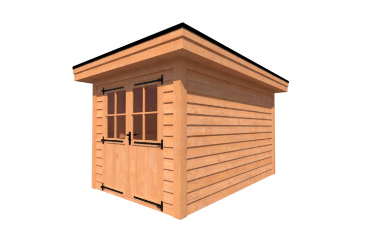 Tuinhuis plat dak 250 x 400cm Tuinhuis plat dak 250 x 400cm