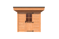 Tuinhuis plat dak 250 x 400cm