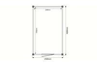 Tuinhuis plat dak 250 x 400cm