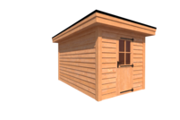 Tuinhuis plat dak 250 x 400cm