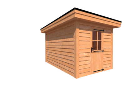 Tuinhuis plat dak 250 x 400cm