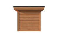 Tuinhuis plat dak 250 x 400cm