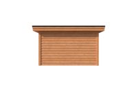 Tuinhuis plat dak 250 x 400cm