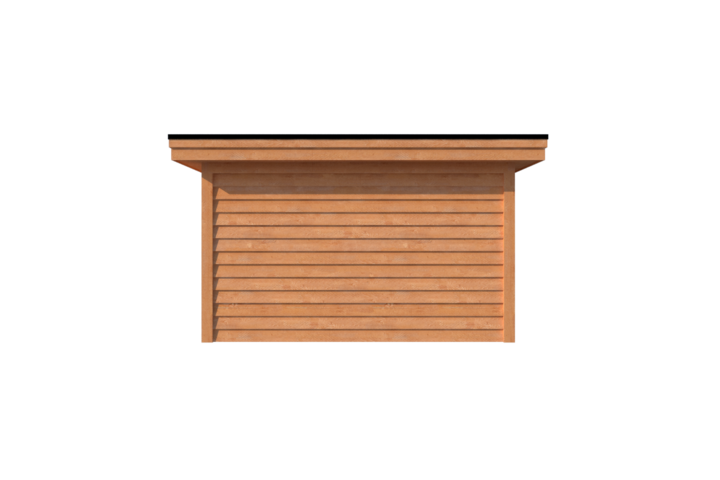 Tuinhuis plat dak 250 x 400cm