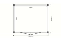 Tuinhuis plat dak 300 x 250cm Tuinhuis plat dak 300 x 250cm