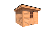 Tuinhuis plat dak 300 x 300cm Tuinhuis plat dak 300 x 300cm