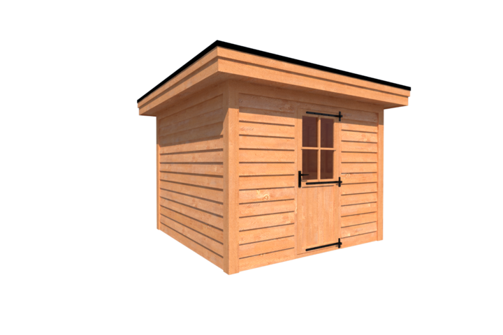 Tuinhuis plat dak 300 x 300cm Tuinhuis plat dak 300 x 300cm