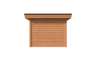 Tuinhuis plat dak 300 x 300cm Tuinhuis plat dak 300 x 300cm