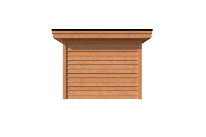 Tuinhuis plat dak 300 x 300cm Tuinhuis plat dak 300 x 300cm