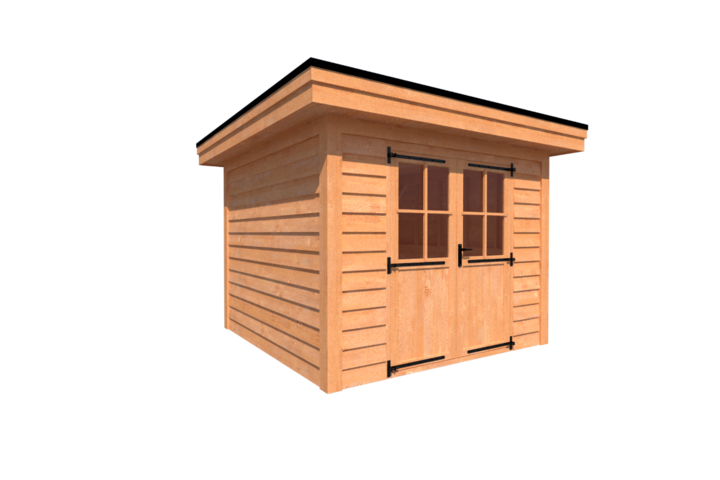 Tuinhuis plat dak 300 x 300cm