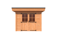 Tuinhuis plat dak 300 x 350cm