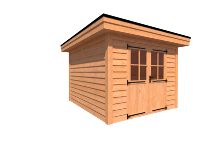 Tuinhuis plat dak 300 x 350cm