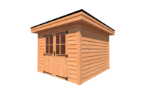 Tuinhuis plat dak 300 x 350cm