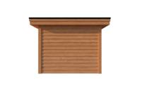 Tuinhuis plat dak 300 x 350cm