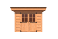 Tuinhuis plat dak 300 x 400cm