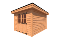 Tuinhuis plat dak 300 x 400cm