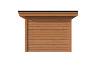 Tuinhuis plat dak 300 x 400cm