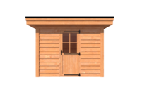 Tuinhuis plat dak 300 x 400cm