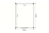 Tuinhuis plat dak 300 x 400cm