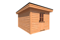 Tuinhuis plat dak 300 x 400cm