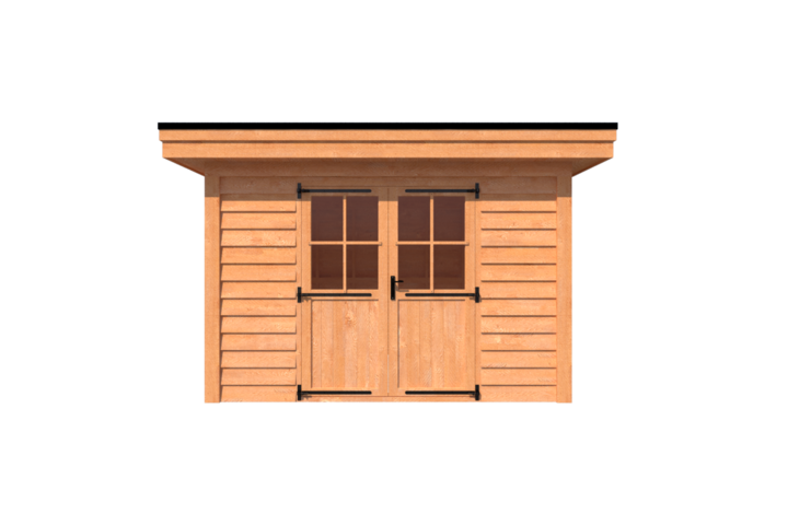 Tuinhuis plat dak 350 x 250cm Tuinhuis plat dak 350 x 250cm