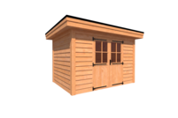 Tuinhuis plat dak 350 x 250cm Tuinhuis plat dak 350 x 250cm