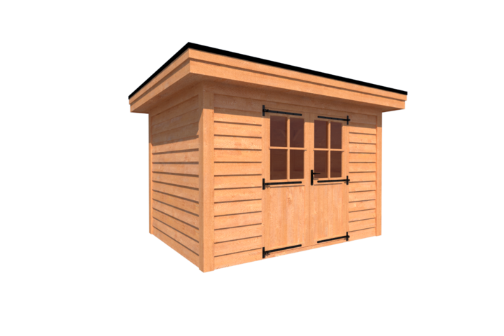 Tuinhuis plat dak 350 x 250cm Tuinhuis plat dak 350 x 250cm