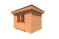 Tuinhuis plat dak 350 x 250cm Tuinhuis plat dak 350 x 250cm