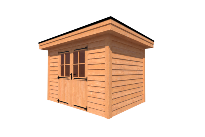 Tuinhuis plat dak 350 x 250cm Tuinhuis plat dak 350 x 250cm