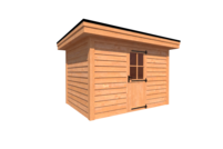 Tuinhuis plat dak 350 x 250cm