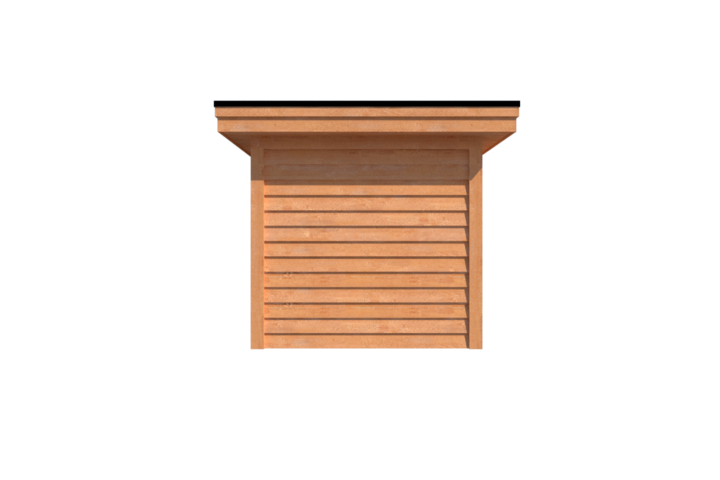 Tuinhuis plat dak 350 x 250cm