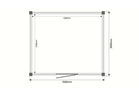 Tuinhuis plat dak 350 x 300cm