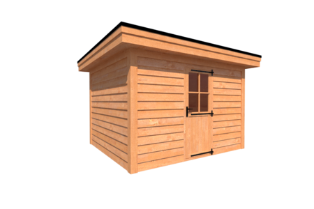 Tuinhuis plat dak 350 x 300cm