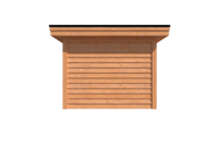 Tuinhuis plat dak 350 x 300cm