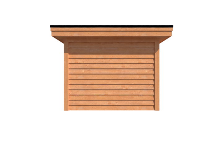 Tuinhuis plat dak 350 x 300cm