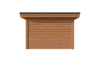 Tuinhuis plat dak 350 x 300cm