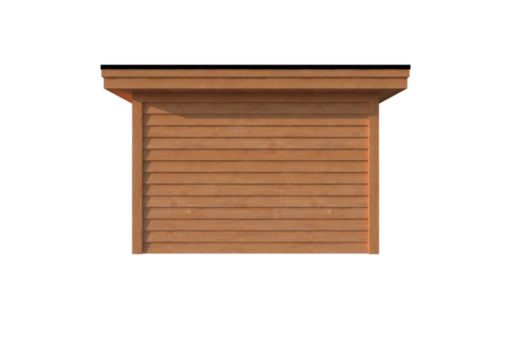 Tuinhuis plat dak 350 x 300cm