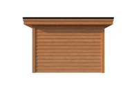 Tuinhuis plat dak 350 x 350cm